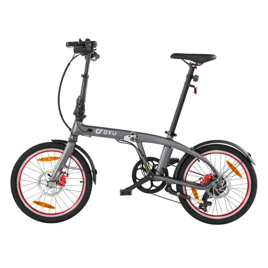 Bicicleta eléctrica plegable DYU SP1 con un peso de solo 14 kg para un almacenamiento fácil – Wheelyshop