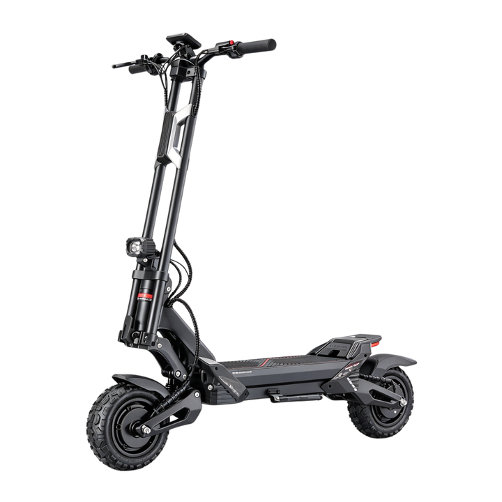 Patinete eléctrico YUME XTRON en vista frontal en ángulo