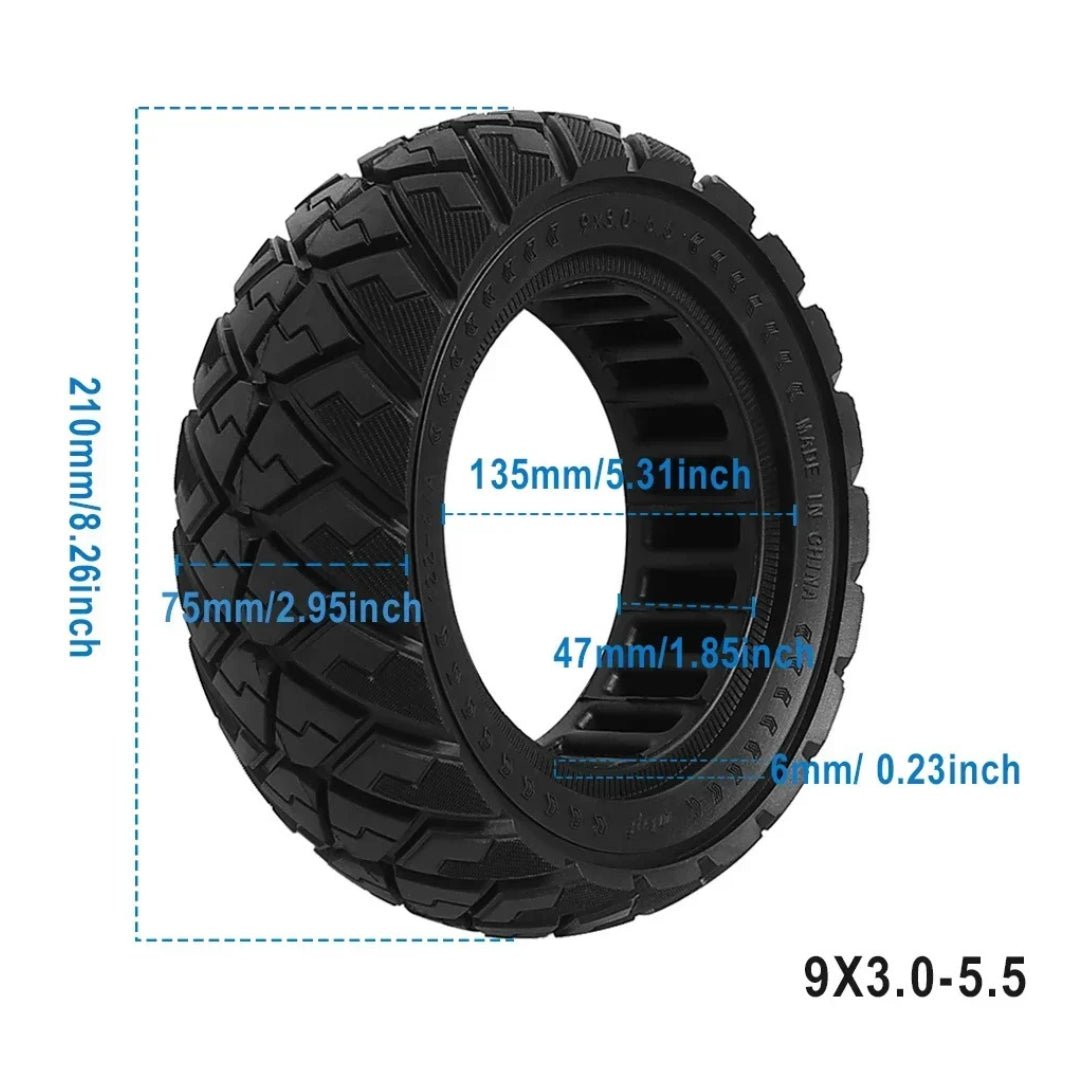 Tire 9" Semi-solid KuKirin G2 Pro - Line Edition - Spare part - Wheelyshop