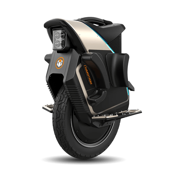 Monociclo eléctrico InMotion V12S en vista frontal en ángulo