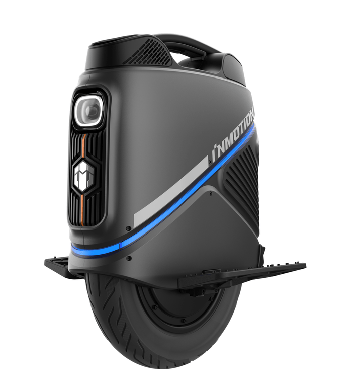 Monociclo eléctrico InMotion V9 en vista frontal en ángulo