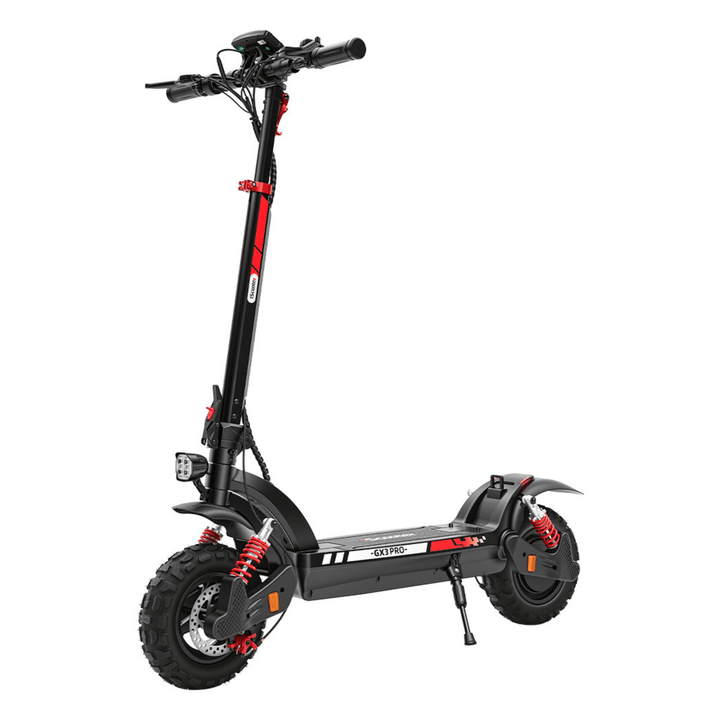Patinete eléctrico iScooter GX3 Pro en vista frontal en ángulo