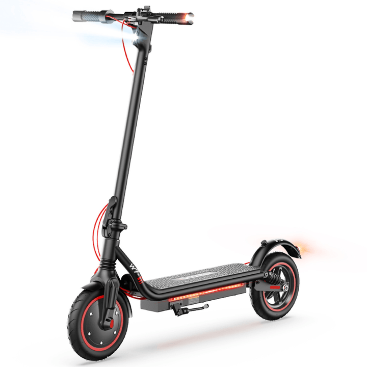 Patinete eléctrico iScooter W7 en vista frontal en ángulo