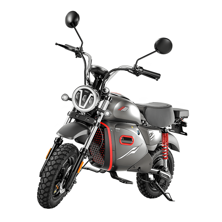 Moto cross eléctrica iScooter Y18 en vista frontal en ángulo