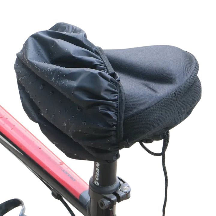 Funda de sillín en una bicicleta
