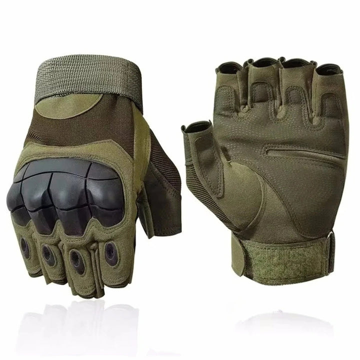 Guantes inteligentes Military Edition en verde, versión sin dedos