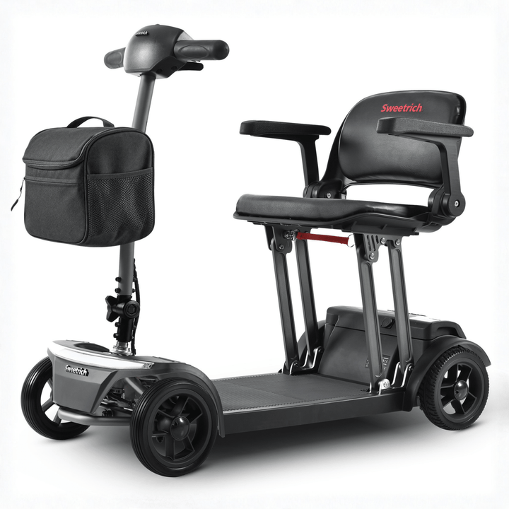 Scooter de movilidad Sweetrich Air Traveller en vista frontal en ángulo