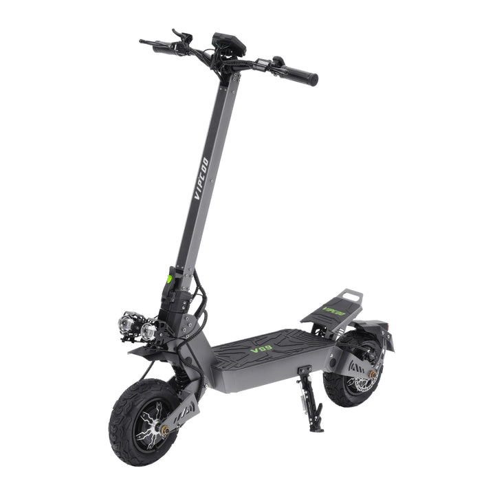 Patinete eléctrico VIPCOO VS9 en vista frontal en ángulo