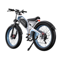 Bicicleta eléctrica fat bike Duotts N26 vista de frente en color gris
