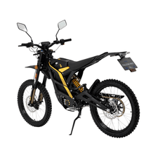 Moto cross eléctrica 79BIKE Falcon Pro RL en vista frontal en ángulo en color negro