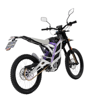 Moto cross eléctrica 79BIKE Falcon Pro RL en vista frontal en ángulo en color blanco