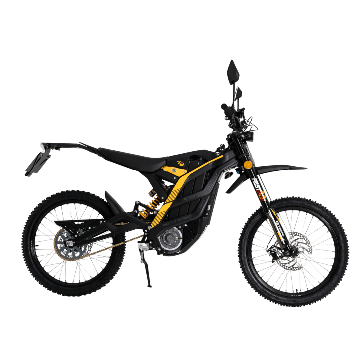 Moto cross eléctrica 79BIKE Falcon Pro RL vista de lado en color negro