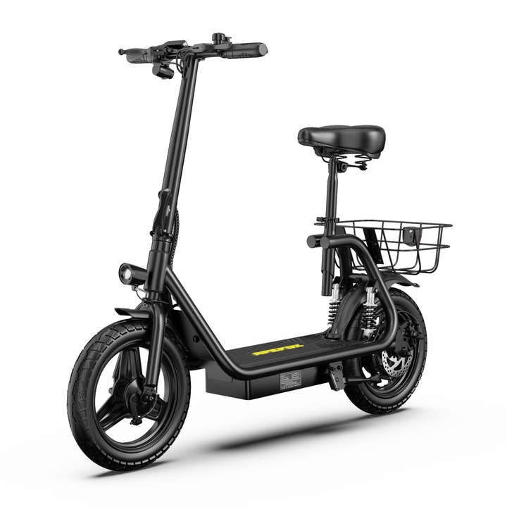 Patinete eléctrico APEFOX C14 con sillín y motor 500W para viajes diarios cómodos – Wheelyshop