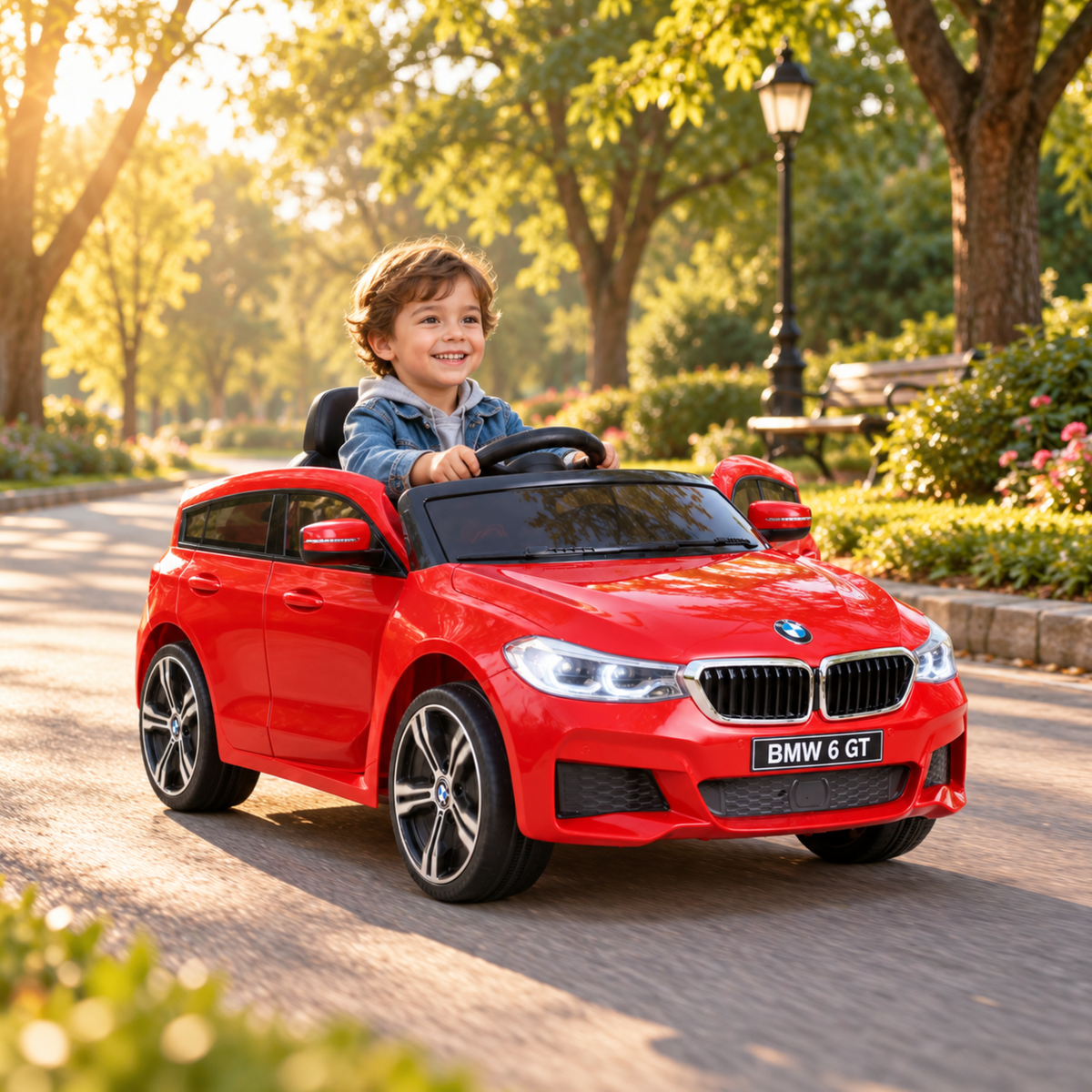 Coche eléctrico para niños BMW 6GT - Wheelyshop