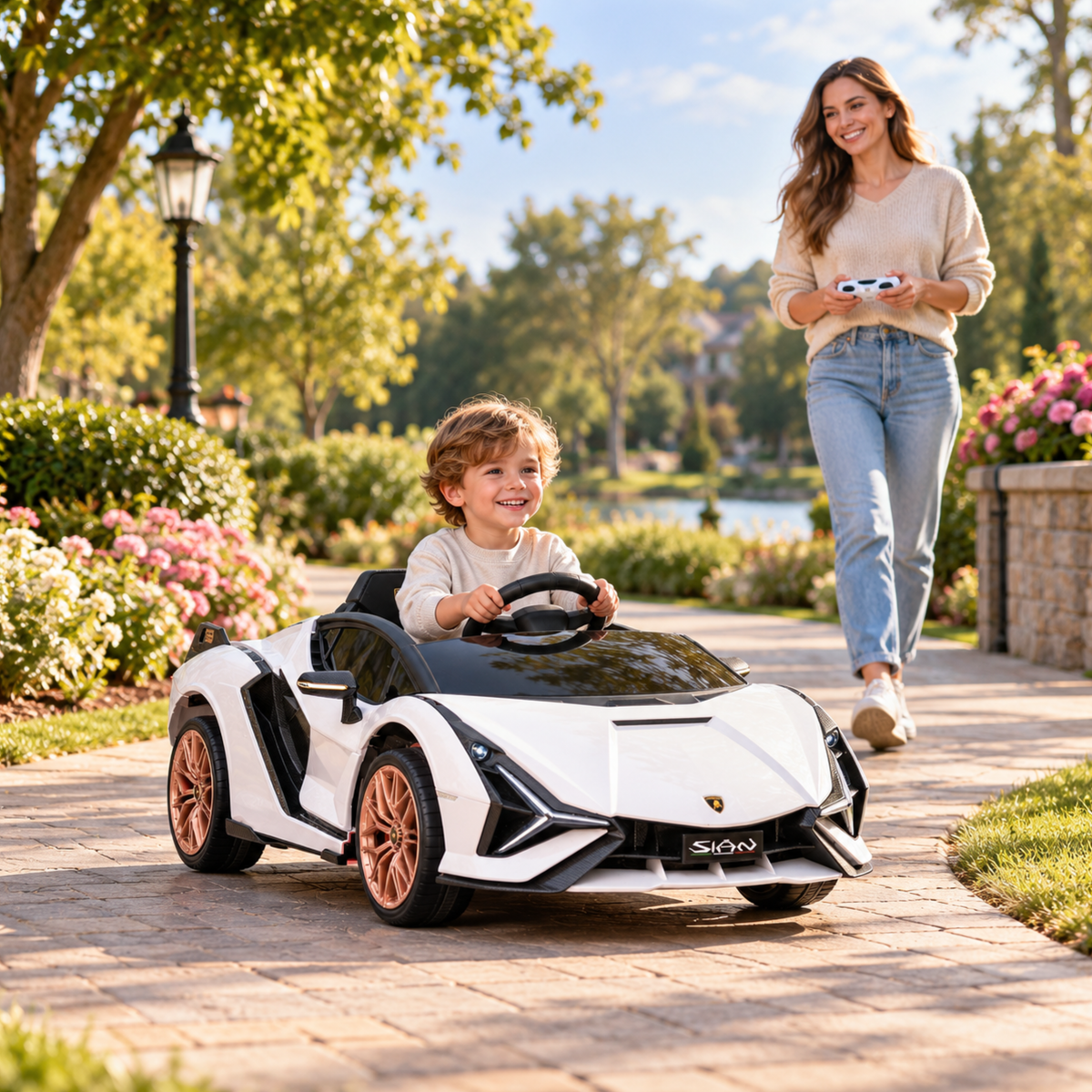 Coche eléctrico para niños Lamborghini Sian - Wheelyshop