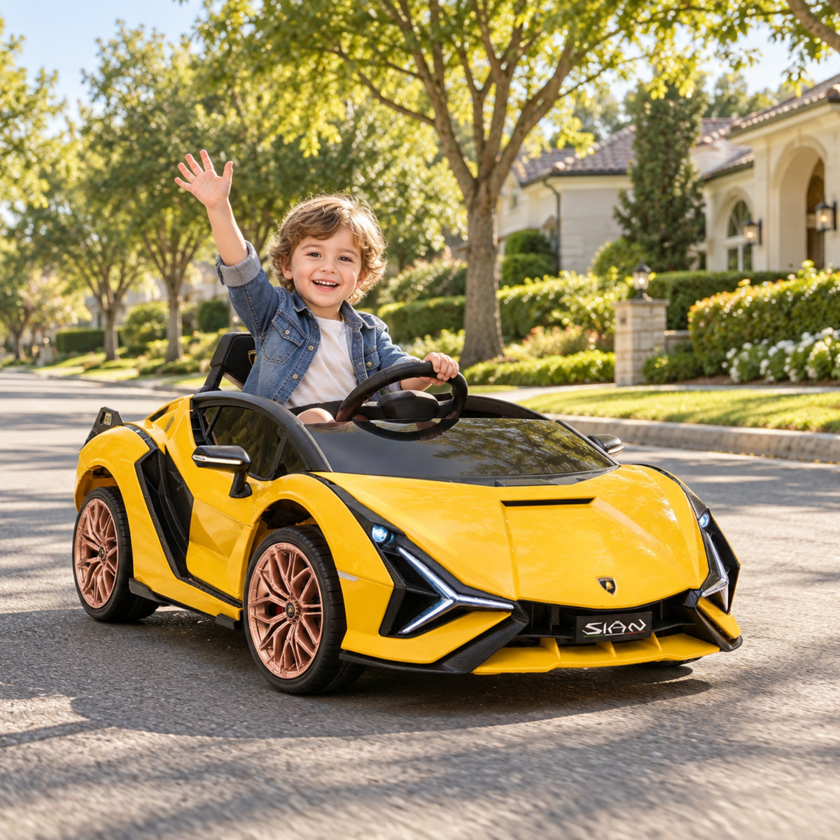Coche eléctrico para niños Lamborghini Sian - Wheelyshop