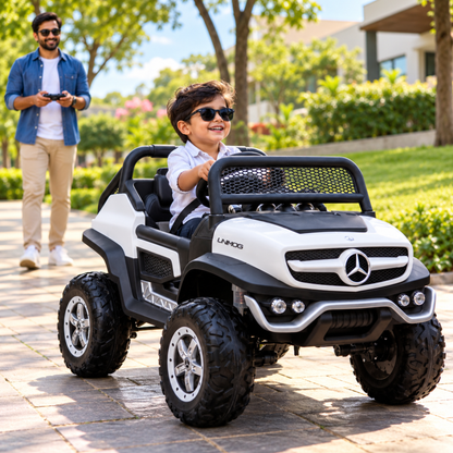Coche eléctrico para niños Mercedes Benz Unimog Truck - Wheelyshop