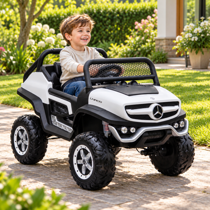 Coche eléctrico para niños Mercedes Benz Unimog Truck - Wheelyshop