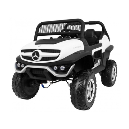 Coche eléctrico para niños Mercedes Benz Unimog Truck con neumáticos a prueba de pinchazos – Wheelyshop