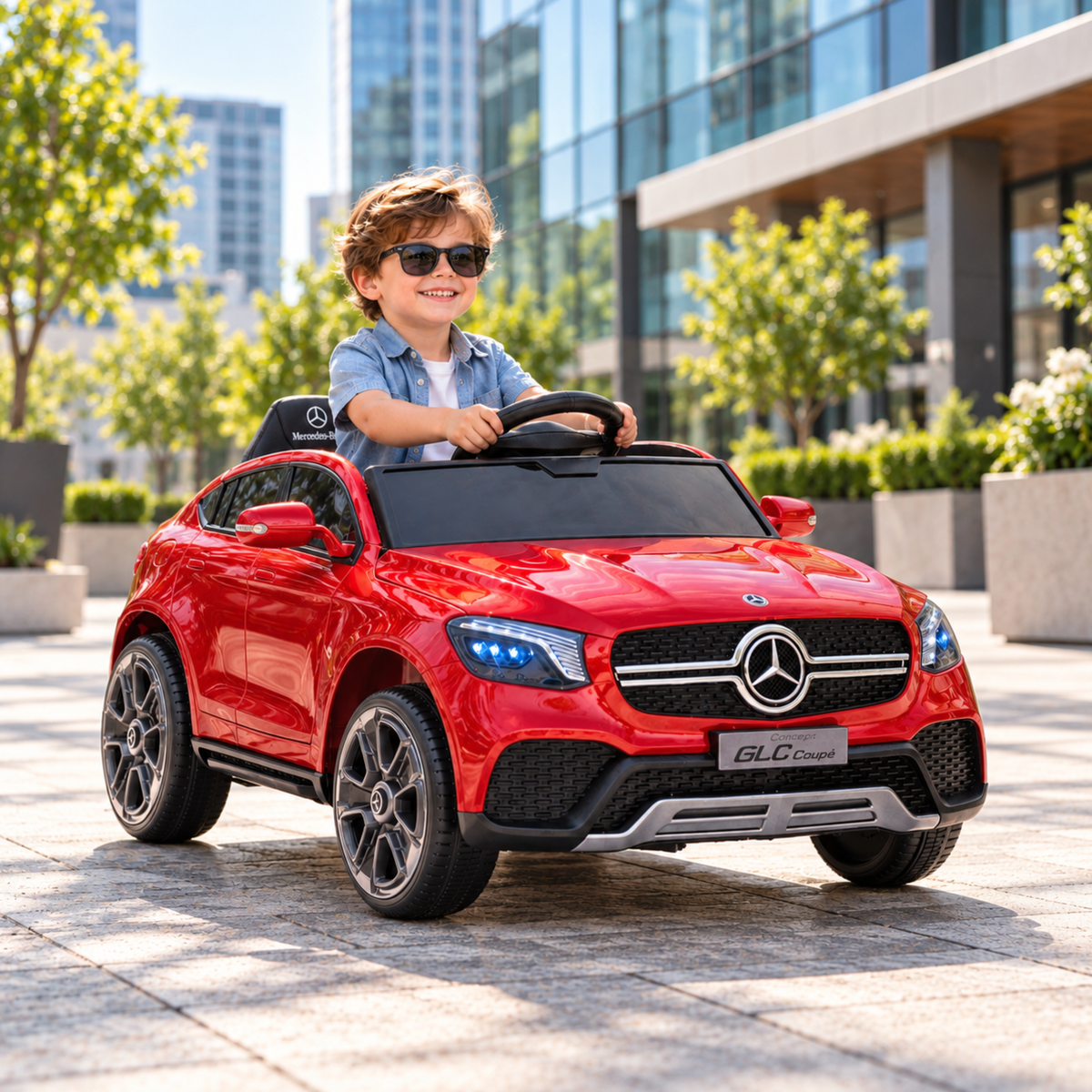 Coche eléctrico para niños Mercedes GLC Coupé - Wheelyshop
