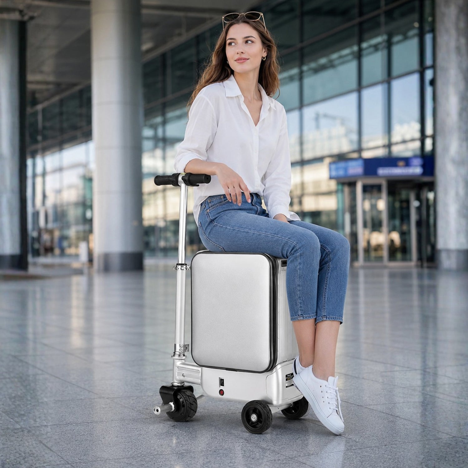 Elektrisk åkbar resväska – AeroDrive Edition