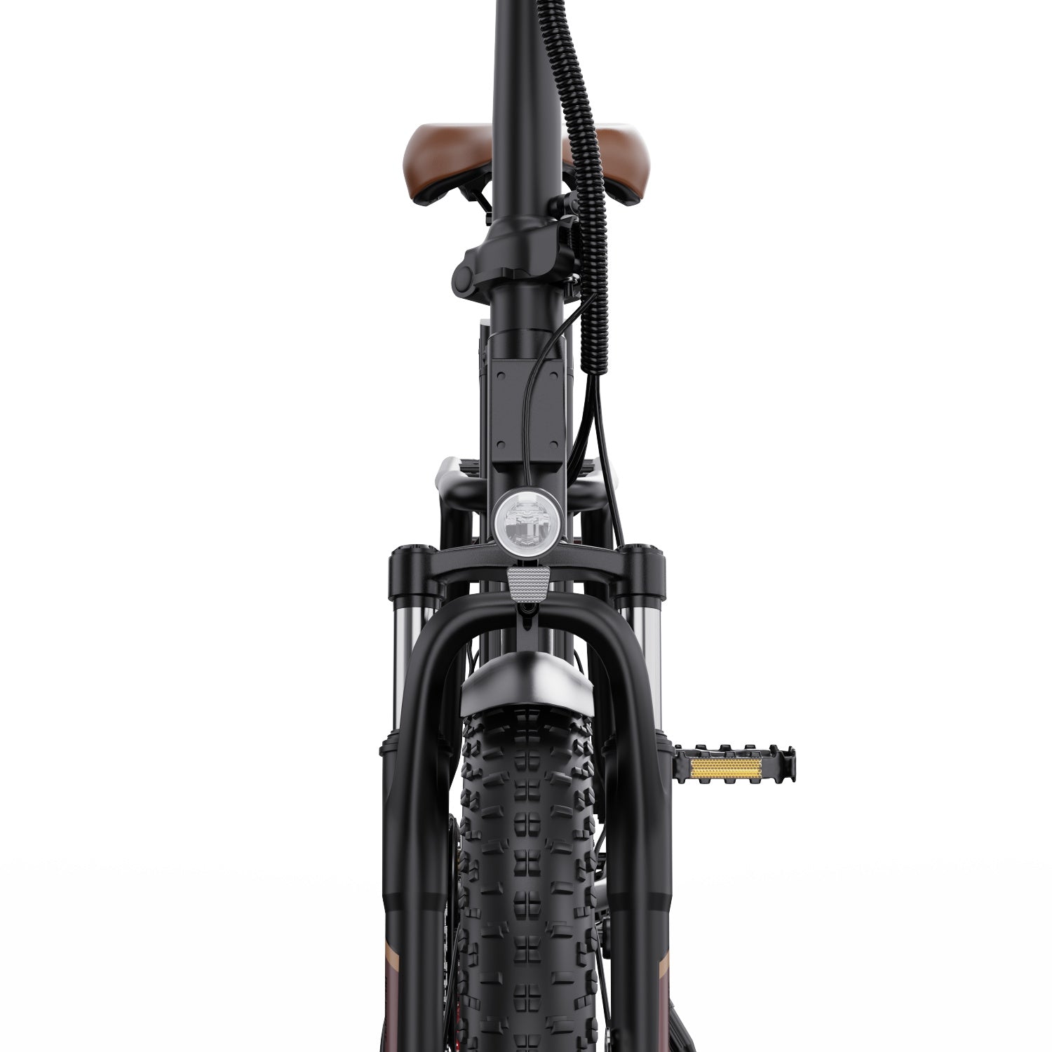 OneSport OT16-2 in the color black with white background from the front with focus on the front part