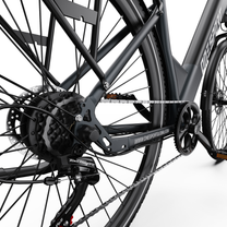 OneSport OT12 Pro, buje de la rueda trasera con cadena, cassette y mando de cambios Shimano Tourney