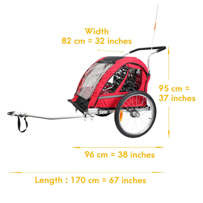 Smart barnvagn cykel BT511 - Remolque para niños - Wheelyshop