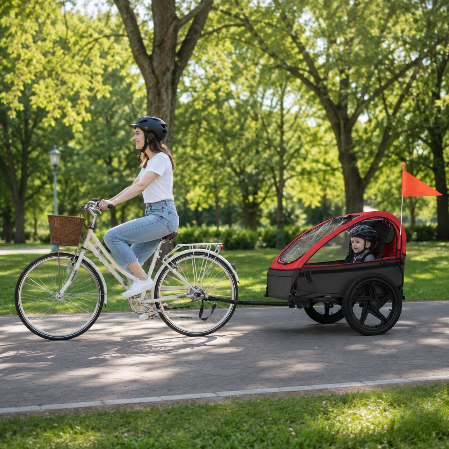 Smart barnvagn cykel