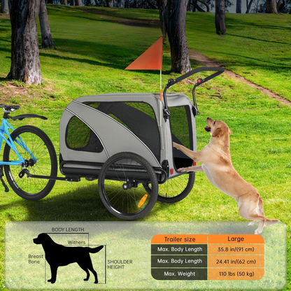 Smart husdjursvagn cykel 10202NS - Remolque para mascotas - Wheelyshop