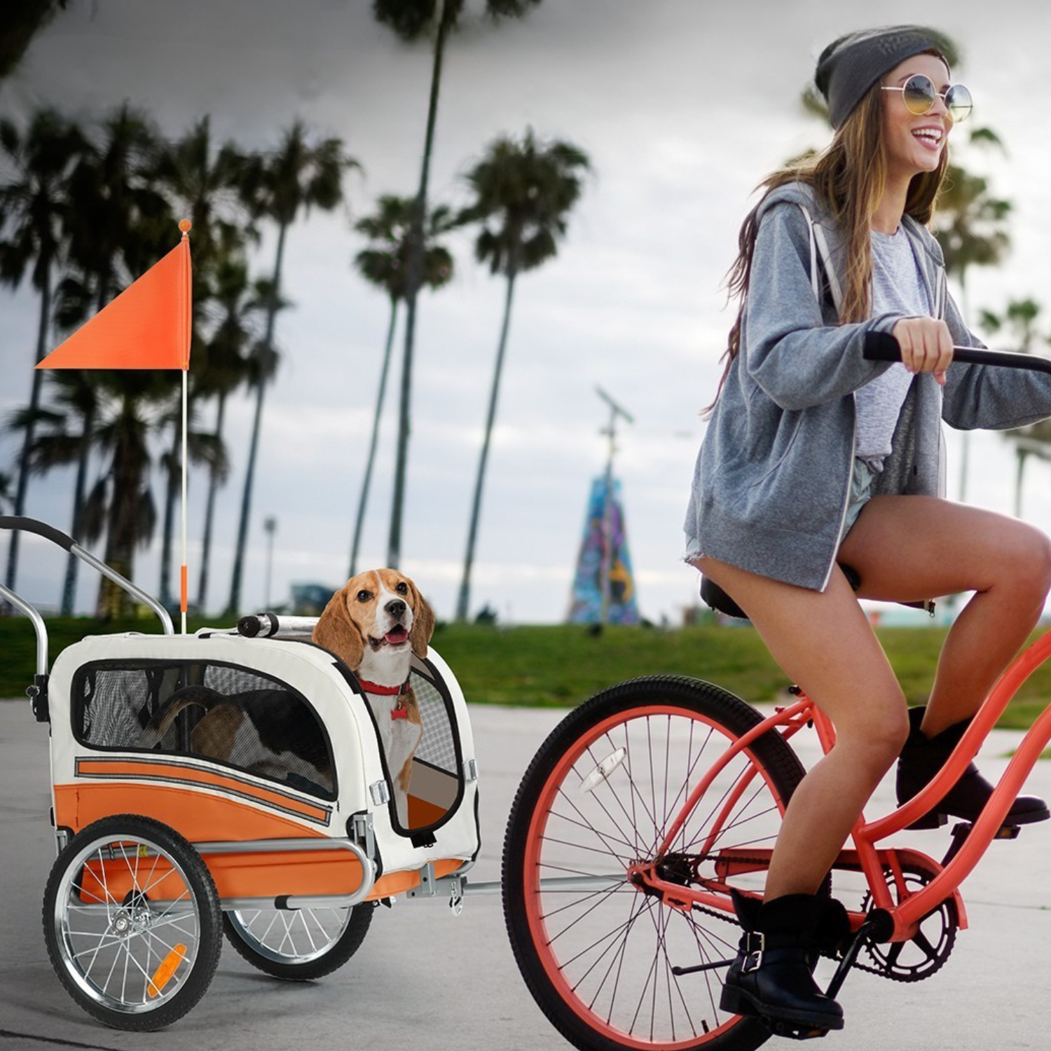 Smart husdjursvagn cykel 20303B - Remolque para mascotas - Wheelyshop