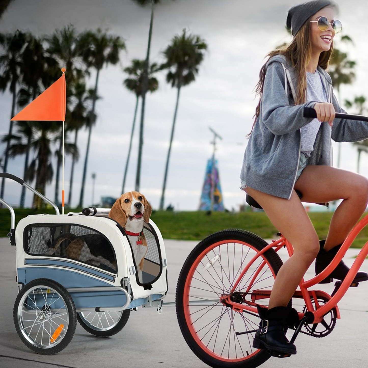 Smart husdjursvagn cykel 20303B - Remolque para mascotas - Wheelyshop