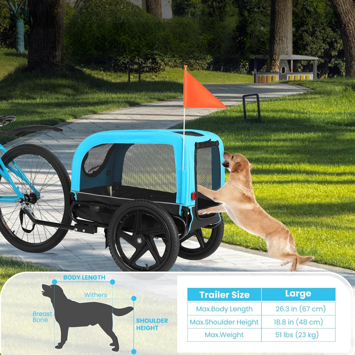 Smart husdjursvagn cykel 20303N - Remolque para mascotas - Wheelyshop