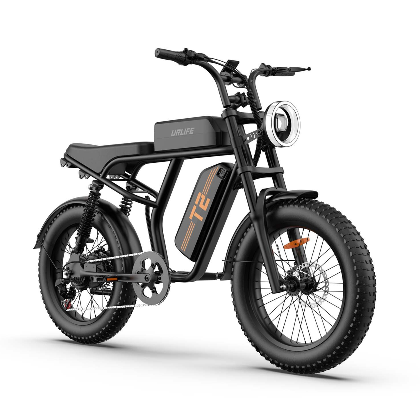 Bicicleta eléctrica URLIFE T2 con doble suspensión delantera y trasera – Wheelyshop
