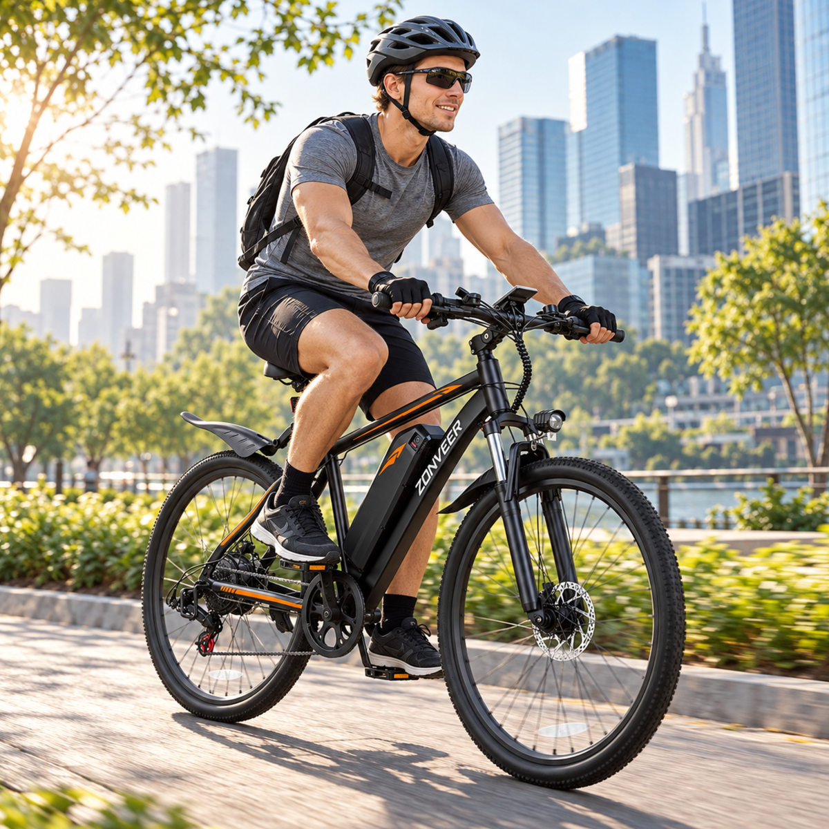 ZONVEER M26 bicicleta eléctrica con protección IP54 – Wheelyshop