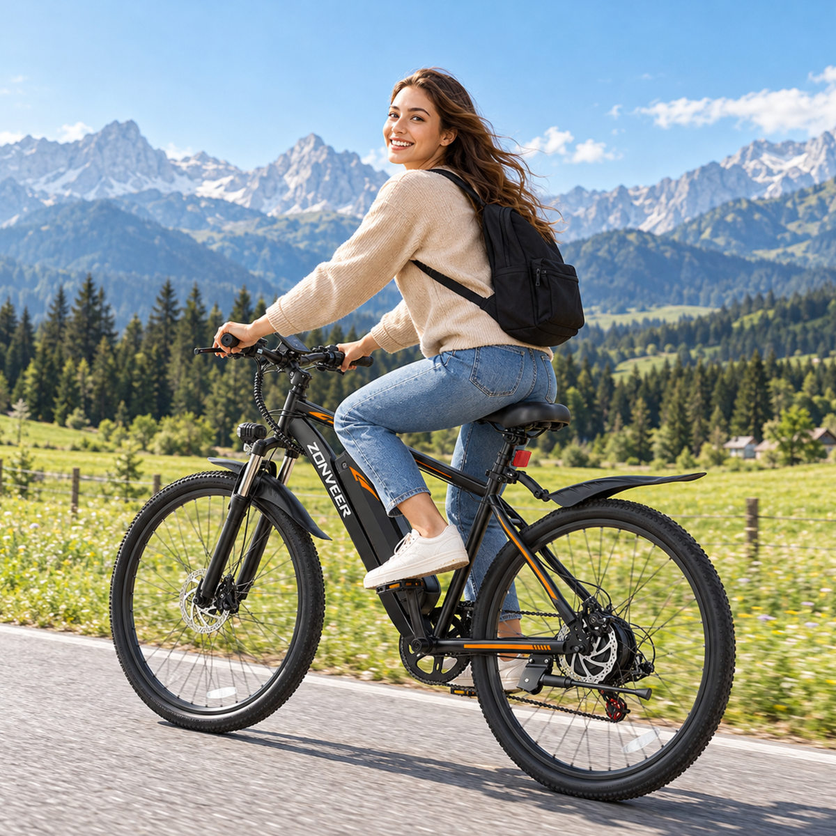 ZONVEER M26 bicicleta eléctrica con llave de contacto – Wheelyshop