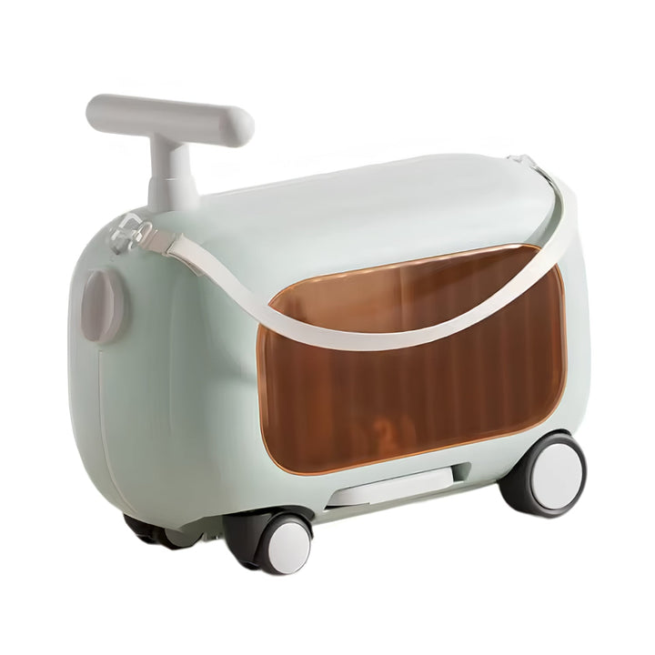 Maleta montable para niños Classic Edition en verde menta vista de lado