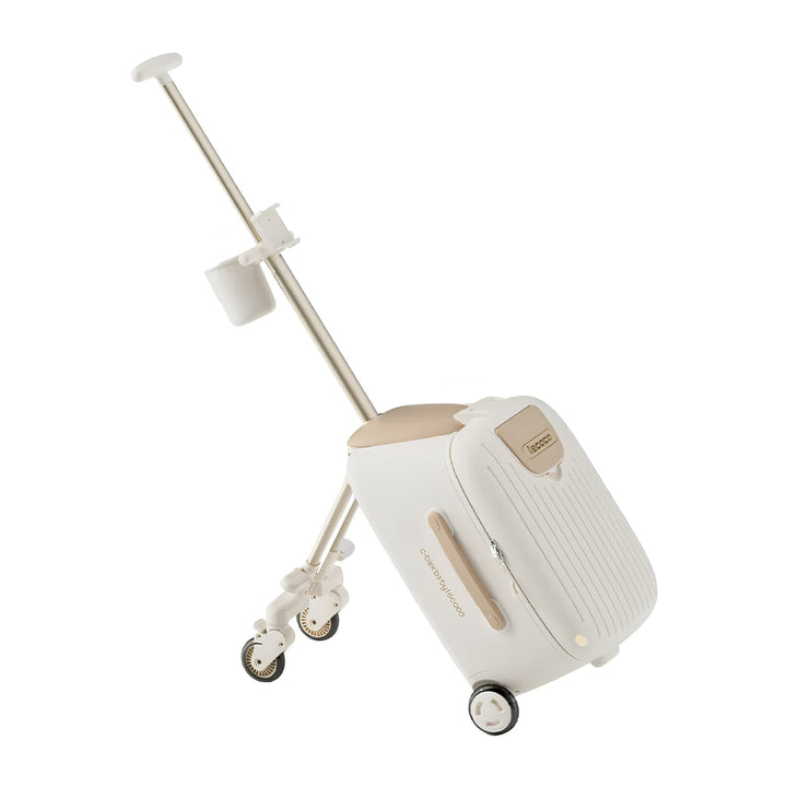 Maleta montable para niños Comfort Ride Edition vista en ángulo desde delante en modo paseo