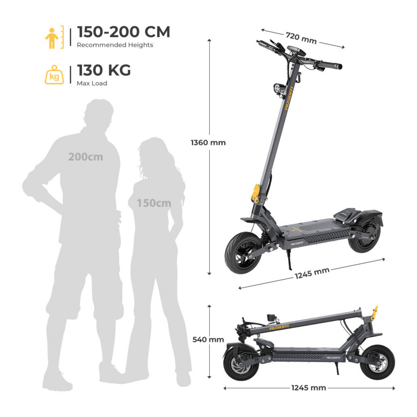 Ausom Gosoul 2 - Patinete eléctrico - Wheelyshop