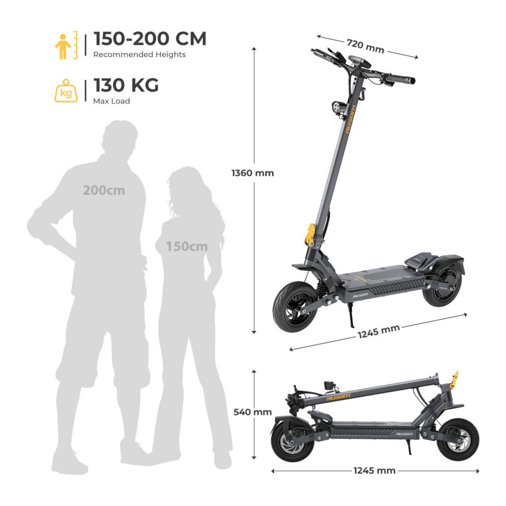 Ausom Gosoul 2 - Patinete eléctrico - Wheelyshop