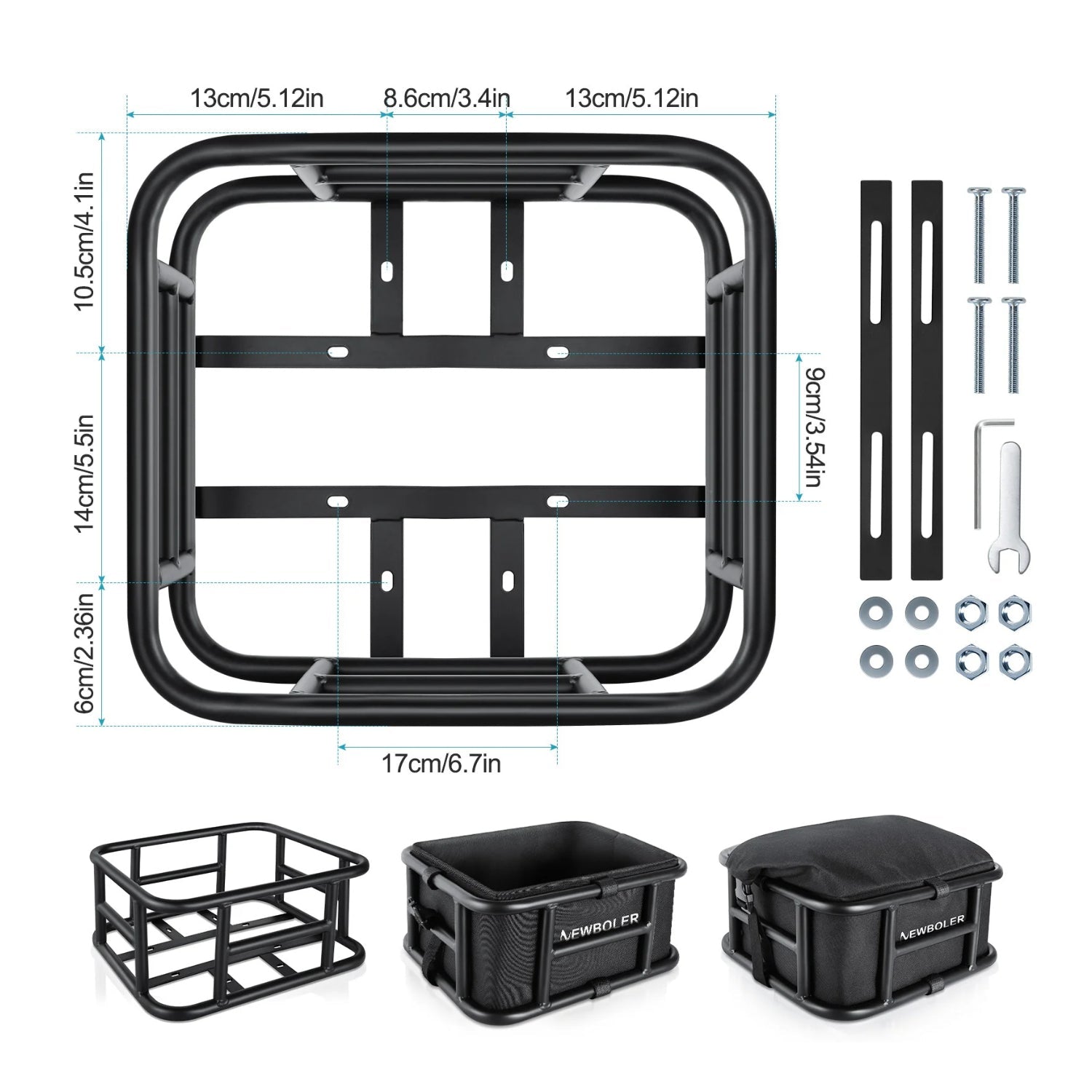 Bakre korg till elcykel - Tillbehör - Wheelyshop