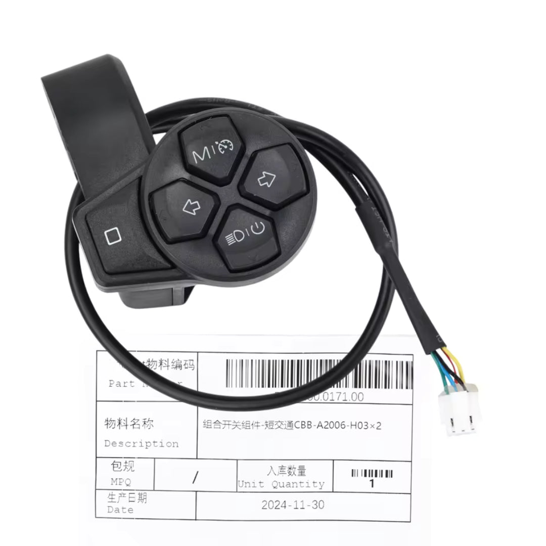 Interruptor intermitentes y medidores Ninebot ZT3/ZT3 Pro - Recambio - Wheelyshop