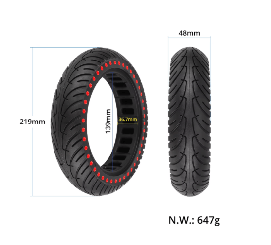 Tire 8.5" Semi - solid Xiaomi - Dot Edition - Spare part - Wheelyshop
