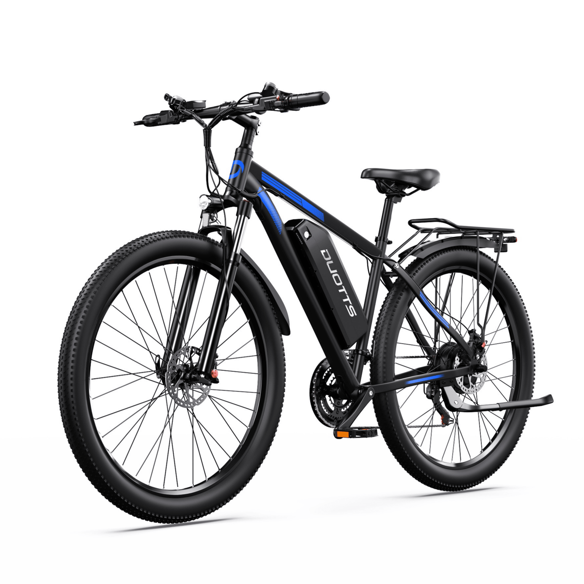 Bicicleta eléctrica Duotts C29-L en vista frontal en ángulo