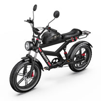 Bicicleta eléctrica fat bike Duotts F20 en vista frontal en ángulo
