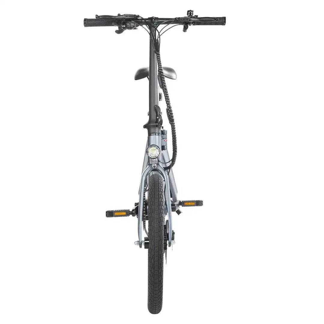 Bicicleta eléctrica plegable DYU T1 vista de frente