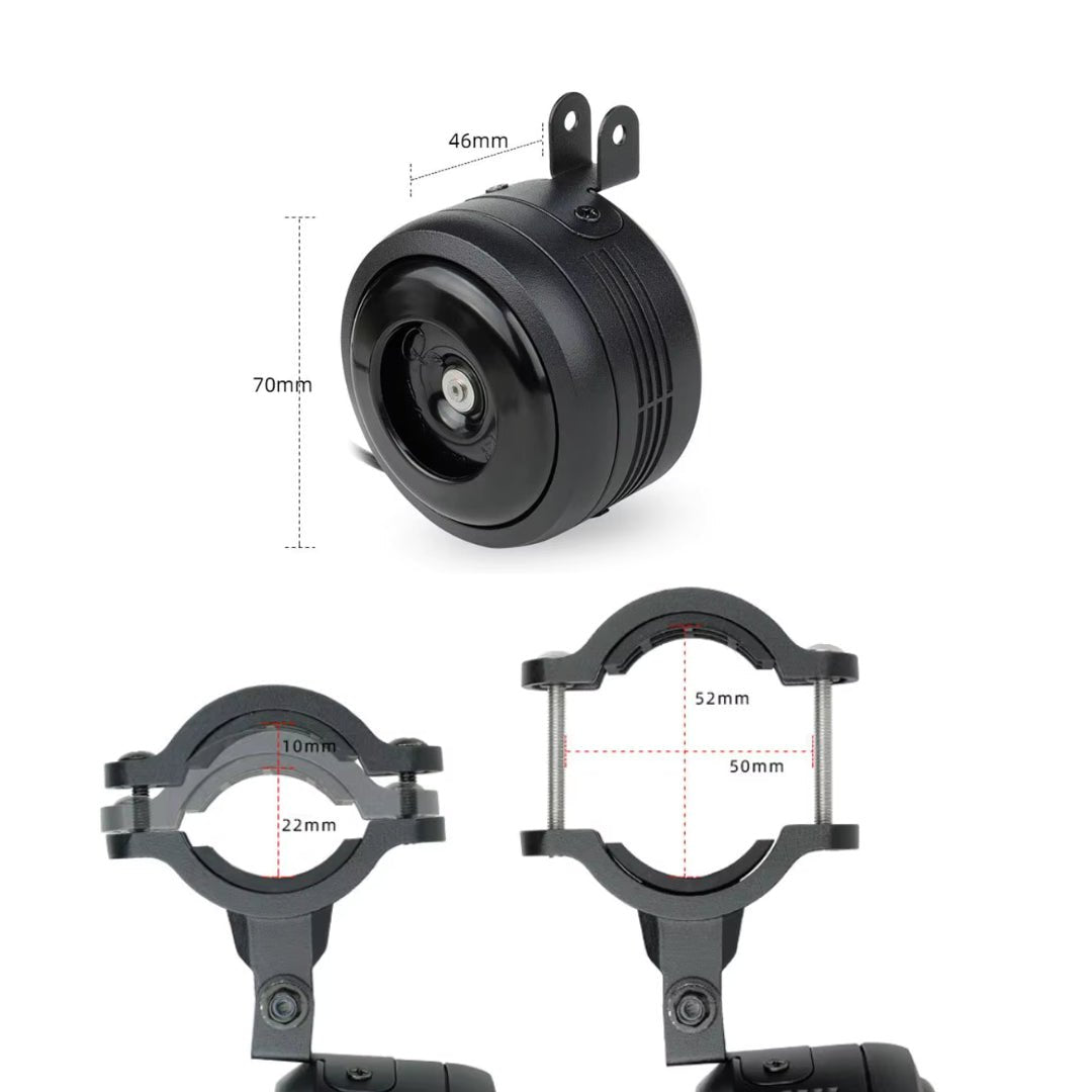 Bocina eléctrica con sistema de alarma - Accesorios - Tienda de ruedas