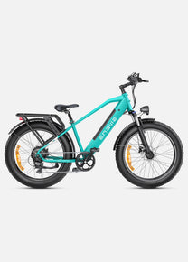Bicicleta eléctrica fat bike ENGWE E26 vista de lado en color verde