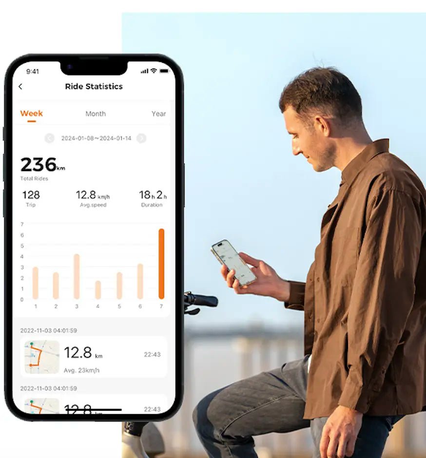 App móvil para la bicicleta eléctrica plegable ENGWE L20 3.0 Boost