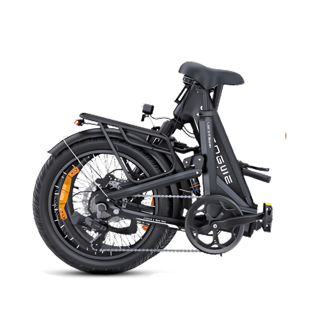 Bicicleta eléctrica plegable ENGWE L20 3.0 Boost plegada en color negro